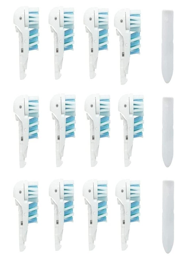 Othanary Sensitive Replacement Toothbrush Heads Compatible with Oral-B Cross Action Power 3733 4732,Rotating Powerhead and Crisscross Bristles (12 Pack-White) - Image 1